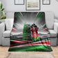 Kenya Jamhuri Day Blanket Kenyan Flag Raised Fist Maasai Spear Landscape