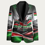 Kenya Jamhuri Day Blazer Kenyan Flag Raised Fist Maasai Spear Landscape