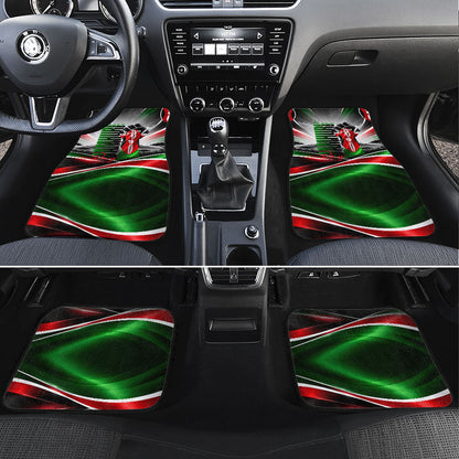Kenya Jamhuri Day Car Mats Kenyan Flag Raised Fist Maasai Spear Landscape