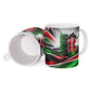 Kenya Jamhuri Day Ceramic Mug Kenyan Flag Raised Fist Maasai Spear Landscape
