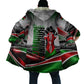Kenya Jamhuri Day Cloak Kenyan Flag Raised Fist Maasai Spear Landscape