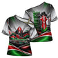 Kenya Jamhuri Day Cross Shoulder Shirt Kenyan Flag Raised Fist Maasai Spear Landscape
