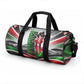 Kenya Jamhuri Day Duffle Bag Kenyan Flag Raised Fist Maasai Spear Landscape