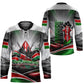 Kenya Jamhuri Day Hockey Jersey Kenyan Flag Raised Fist Maasai Spear Landscape