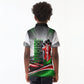 Kenya Jamhuri Day Kid Polo Shirt Kenyan Flag Raised Fist Maasai Spear Landscape