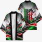Kenya Jamhuri Day Kimono Kenyan Flag Raised Fist Maasai Spear Landscape