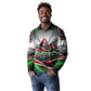Kenya Jamhuri Day Long Sleeve Polo Shirt Kenyan Flag Raised Fist Maasai Spear Landscape