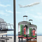 Kenya Jamhuri Day Luggage Cover Kenyan Flag Raised Fist Maasai Spear Landscape