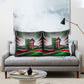 Kenya Jamhuri Day Pillow Cover Kenyan Flag Raised Fist Maasai Spear Landscape