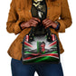 Kenya Jamhuri Day Shoulder Handbag Kenyan Flag Raised Fist Maasai Spear Landscape