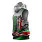Kenya Jamhuri Day Sleeveless Hoodie Kenyan Flag Raised Fist Maasai Spear Landscape