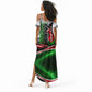 Kenya Jamhuri Day Summer Maxi Dress Kenyan Flag Raised Fist Maasai Spear Landscape