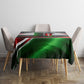 Kenya Jamhuri Day Tablecloth Kenyan Flag Raised Fist Maasai Spear Landscape