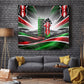Kenya Jamhuri Day Tapestry Kenyan Flag Raised Fist Maasai Spear Landscape