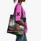 Kenya Jamhuri Day Tote Bag Kenyan Flag Raised Fist Maasai Spear Landscape