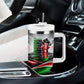 Kenya Jamhuri Day Tumbler With Handle Kenyan Flag Raised Fist Maasai Spear Landscape