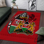 Kenya Jamhuri Day Area Rug Harambee Spirit Lion Flag Tribal