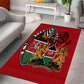 Kenya Jamhuri Day Area Rug Harambee Spirit Lion Flag Tribal