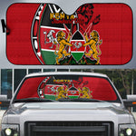 Kenya Jamhuri Day Auto Sun Shade Harambee Spirit Lion Flag Tribal
