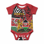 Kenya Jamhuri Day Baby Onesie Harambee Spirit Lion Flag Tribal