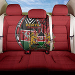 Kenya Jamhuri Day Back Car Seat Cover Harambee Spirit Lion Flag Tribal