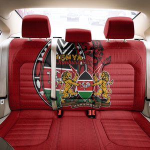 Kenya Jamhuri Day Back Car Seat Cover Harambee Spirit Lion Flag Tribal