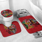 Kenya Jamhuri Day Bathroom Set Harambee Spirit Lion Flag Tribal