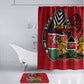 Kenya Jamhuri Day Bathroom Set Harambee Spirit Lion Flag Tribal