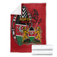 Kenya Jamhuri Day Blanket Harambee Spirit Lion Flag Tribal