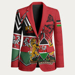 Kenya Jamhuri Day Blazer Harambee Spirit Lion Flag Tribal