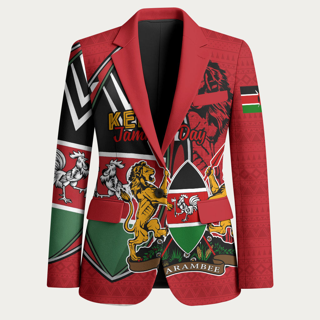 Kenya Jamhuri Day Blazer Harambee Spirit Lion Flag Tribal