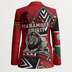 Kenya Jamhuri Day Blazer Harambee Spirit Lion Flag Tribal