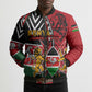 Kenya Jamhuri Day Bomber Puffer Jacket Harambee Spirit Lion Flag Tribal