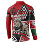 Kenya Jamhuri Day Button Sweatshirt Harambee Spirit Lion Flag Tribal