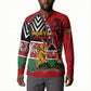 Kenya Jamhuri Day Button Sweatshirt Harambee Spirit Lion Flag Tribal