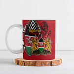 Kenya Jamhuri Day Ceramic Mug Harambee Spirit Lion Flag Tribal