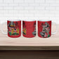 Kenya Jamhuri Day Ceramic Mug Harambee Spirit Lion Flag Tribal