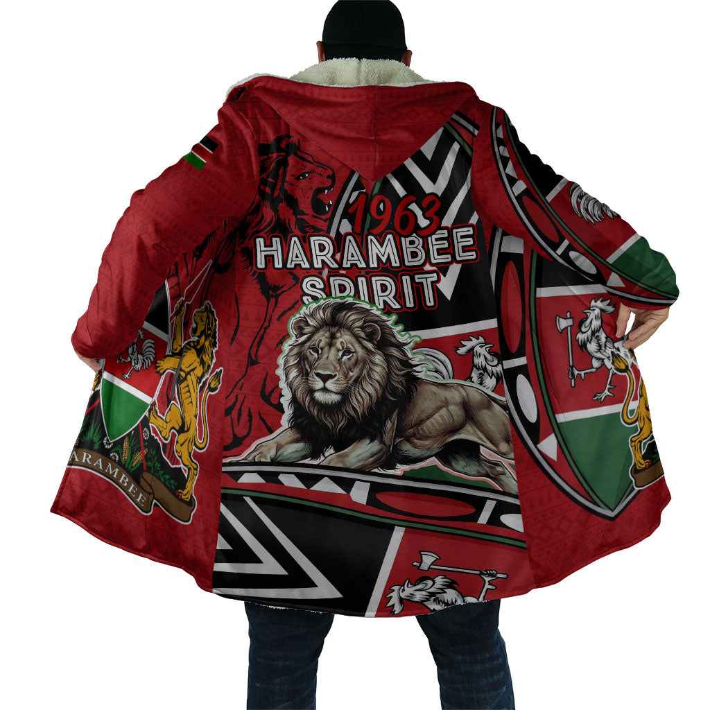 Kenya Jamhuri Day Cloak Harambee Spirit Lion Flag Tribal
