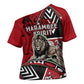 Kenya Jamhuri Day Cross Shoulder Shirt Harambee Spirit Lion Flag Tribal