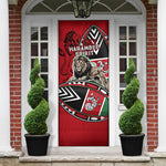 Kenya Jamhuri Day Door Cover Harambee Spirit Lion Flag Tribal