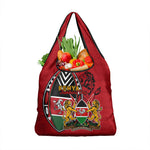 Kenya Jamhuri Day Grocery Bag Harambee Spirit Lion Flag Tribal