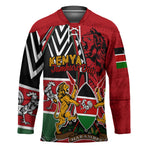 Kenya Jamhuri Day Hockey Jersey Harambee Spirit Lion Flag Tribal