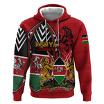 Kenya Jamhuri Day Hoodie Harambee Spirit Lion Flag Tribal