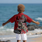 Kenya Jamhuri Day Kid Hawaiian Shirt Harambee Spirit Lion Flag Tribal