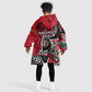 Kenya Jamhuri Day Kid Wearable Blanket Hoodie Harambee Spirit Lion Flag Tribal