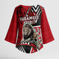 Kenya Jamhuri Day Kimono Sleeve Blouse Harambee Spirit Lion Flag Tribal