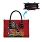 Kenya Jamhuri Day Leather Bag Harambee Spirit Lion Flag Tribal