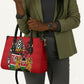 Kenya Jamhuri Day Leather Bag Harambee Spirit Lion Flag Tribal
