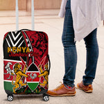 Kenya Jamhuri Day Luggage Cover Harambee Spirit Lion Flag Tribal