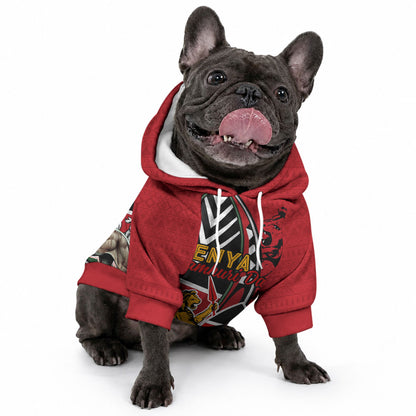 Kenya Jamhuri Day Pet Hoodie Harambee Spirit Lion Flag Tribal